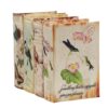 Book Boxes With Birds, Flowers, And Handwriting Design (Set of 4) - Multi - Image 2