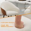 Modern Style Counter Height Bar Stools, With Comfortable Upholstery, Durable Metal Legs Ensure Stability - Brown - Image 4