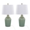 Rockwell - Contemporary Ceramic Table Lamp (Set of 2) - Sage / White - Image 2