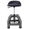 Pneumatic 360 Degree Swivel Stool, Mechanics Rolling Creeper Seat, Heavy Duty Rolling Mechanics Stool, Shop Stool With Casters - Gray - Image 4