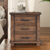 Drawer Reclaimed Solid Wood Framhouse Nightstand - Natural - Image 4