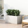 Modern Outdoor Planter - White - Image 6