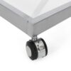 Modern Z Shaped Bar Cart With Tempered Glass Shelves - Silver - Image 13