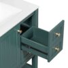 Transitional Style Bathroom Vanity Cabinet Combo With Ceramic Sink - Green - Image 19
