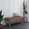 Owen - Rectangular Storage Ottoman - Distressed Chestnut Brown - Image 7