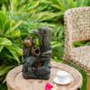 Decorative 4 Tier Broken Pot Water Fountain With LED Light - Brown - Image 10