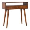 Curved Console Table - Chestnut - Image 2