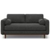 Morrison - Upholstered Sofa And Ottoman Set - Charcoal Gray - Image 5