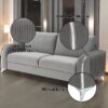 Wenona - 3 Piece Living Room Set Sofa Loveseat Chair - Gray - Image 14