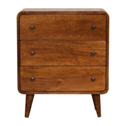 Mini Curved Chest - Chestnut