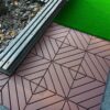 Plastic Interlocking Deck Tiles, 44 Pack, Waterproof Outdoor All Weather Use - Red Brown - Image 5