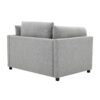 Wide Modern Oversized Armchair With Ottoman Stool, Single Sofa With Lumbar Support, Accent Chair, Reading Chair For Bedroom, Living Room - Light Gray - Image 11