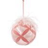 Christmas Ball Ornaments, Glass Decorative Hanging Ball Christmas Tree Ornaments For Holiday Party Decorations (Set of 4) - Pink - Image 6