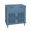 2 Door 2 Drawer Cabinet, American Furniture, Suitable For Bedroom, Living Room, Study - Blue - Image 12