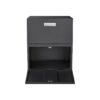 Office Furniture Copier Cabinet 2 Door Steel Copier Stand Mobile Pedestal File Printer Stand - Black - Image 9