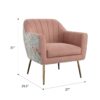 Accent Chair - Rose Pink - Image 7