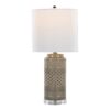 Casa - Contemporary Table Lamp (Set of 2) - Opal Gray / Polished Nickel / White - Image 3