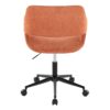 Margarite - Contemporary Task Chair - Black / Orange - Image 4