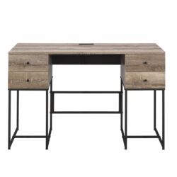 Desirre - Wirting Desk With USB Port - Oak