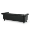 3 Seater Contemporary Design Sofa - Black - Image 6