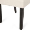 Classy Dining Chair (Set of 2) With Upholstered Seating - Beige - Image 12