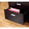 Office File Credenza, Work Office Printer Cabinet With Storage Drawers And File Cabinet - Red Cocoa - Image 3