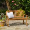 Farmhouse Style Outdoor Bench - Teak Acacia Wood - Image 10