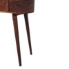 Rounded Small Console Table - Walnut - Image 5
