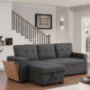 3 Piece Upholstered Sectional - Dark Gray - Image 8