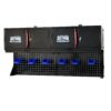 Wall Mounted Double Door Storage Cabinet With Tool Rack And Hooks, Stainless Steel - Black / Red - Image 3