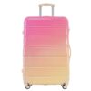 Hardshell Luggage Sets 3 Piece Gradient Color Expandable Suitcase With Spinner Wheels And Tsa Lock Lightweight 20" 24" 28" Available - Pink / Yellow - Image 3