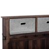Hall Tree With 6 Hooks And Hinged Lid, Coat Hanger, Entryway Bench, Storage Bench, 3 In 1 Design, For Entrance, Hallway - Brown - Image 13
