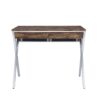 Callers - Weathered Writing Desk - Chrome / Oak - Image 2