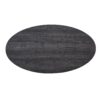 Anze - 3 Piece Coffee Table Set Contemporary Oval Wood Shelf - Charcoal - Image 9