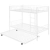Twin Over Twin Bunk Bed With Trundle, Can Be Divided Into Two Beds, No Box Spring Needed - White - Image 5