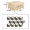 Hexagon Waterjet Marble 3 Color Marble For Floor And Wall Polished Marble Tile Stone (Set of 12) - Black / Gray / White / Black / White / Gray - Image 8