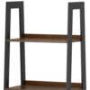 Sawhorse - Solid Walnut Veneer And Metal Ladder Shelf - Walnut - Image 4
