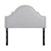 Catherine - Queen Upholstered Headboard - Light Gray - Image 2