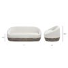 Willow - Upholstered Patio Deep Seating Sofa Axroma Olefin - Wheat Beige - Image 9