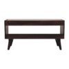 Bench With Mud Linen Seat Pad - Walnut - Image 4