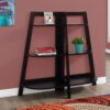 Bookshelf, Bookcase, Etagere, 3 Tier, For Office, Contemporary & Modern - Espresso - Image 5