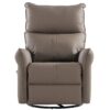 29.92" 270 Power Swivel Rocker Recliner Chair, Electric Glider Reclining Sofa With USB Ports, Power Swivel Glider, Rocking Chair Nursery Recliners For Living Room Bedroom - Brown - Image 18