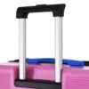 Hardshell Luggage Sets 3 Pieces Contrast Color Suitcase With Spinner Wheels And Tsa Lock 20" 24" 28" Available - Pink - Image 7