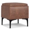 Natasha - Storage Ottoman With Tray - Brown - Image 2