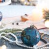 Christmas Ball Ornaments, Glass Decorative Hanging Ball Christmas Tree Ornaments For Holiday Party Decorations (Set of 6) - Blue - Image 6