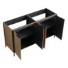 Modern Style Freestanding Bathroom Vanity With Double Resin Sink & Soft Close Cabinet Doors - Light Coffee - Image 21