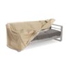 Shiled - Patio Outdoor 3 Seater Sofa Cover Fabric Weather Resistant - Beige - Image 4
