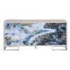 Liam - Marble Paint Console Cabinet - Multi - Image 2