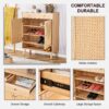 Multi Functional Modern Minimalist Shoe Cabinet Seamlessly Fits Into Nordic, Japanese, And Industrial Style Interiors - Natural Wood - Image 10