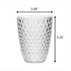 Leading Ware Diamond Cut Acrylic Glasses Drinking (Set of 4), Bpa Free, 12Oz - Clear - Image 2